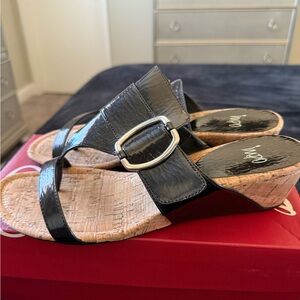 Impo Black Wedge Shoes Slip-On Comfort